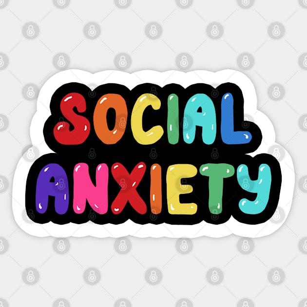 Social Anxiety Sticker by BrandyRay